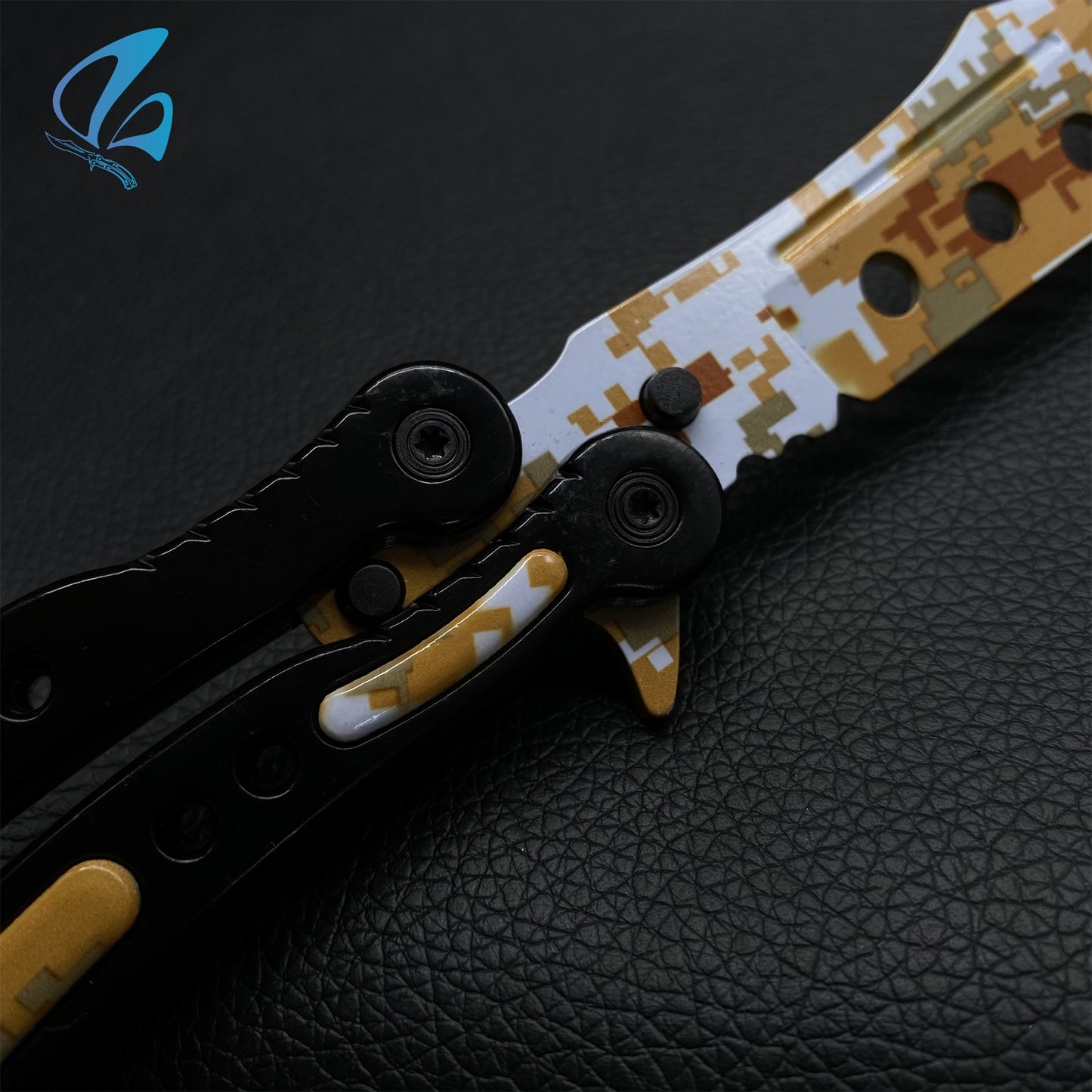 CSGO Desert Camo Butterfly Knife Trainer Desert Camo Skin Balisong Trainer