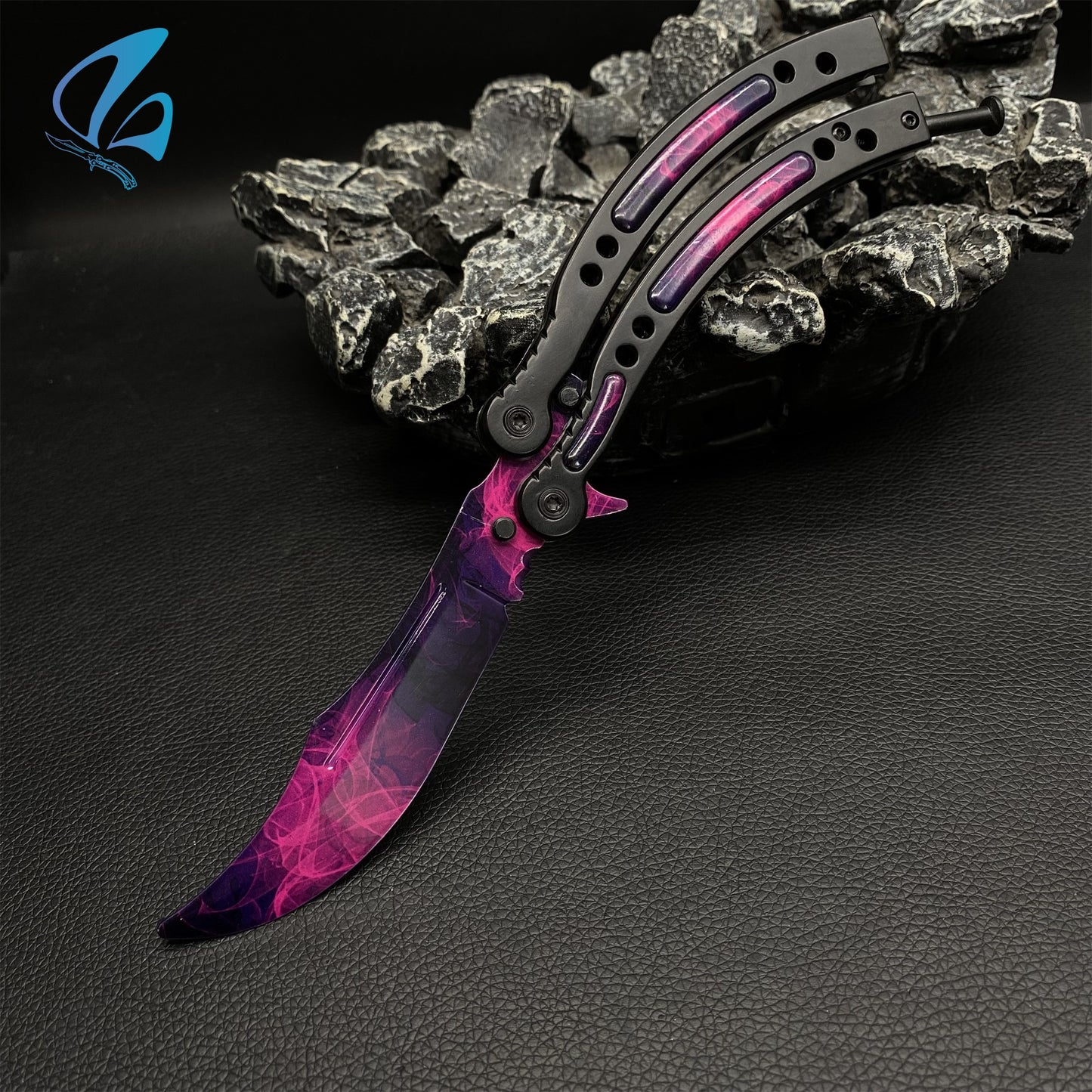 CSGO Doppler Sakura Butterfly Knife Trainer Doppler Sakura Skin Balisong Trainer