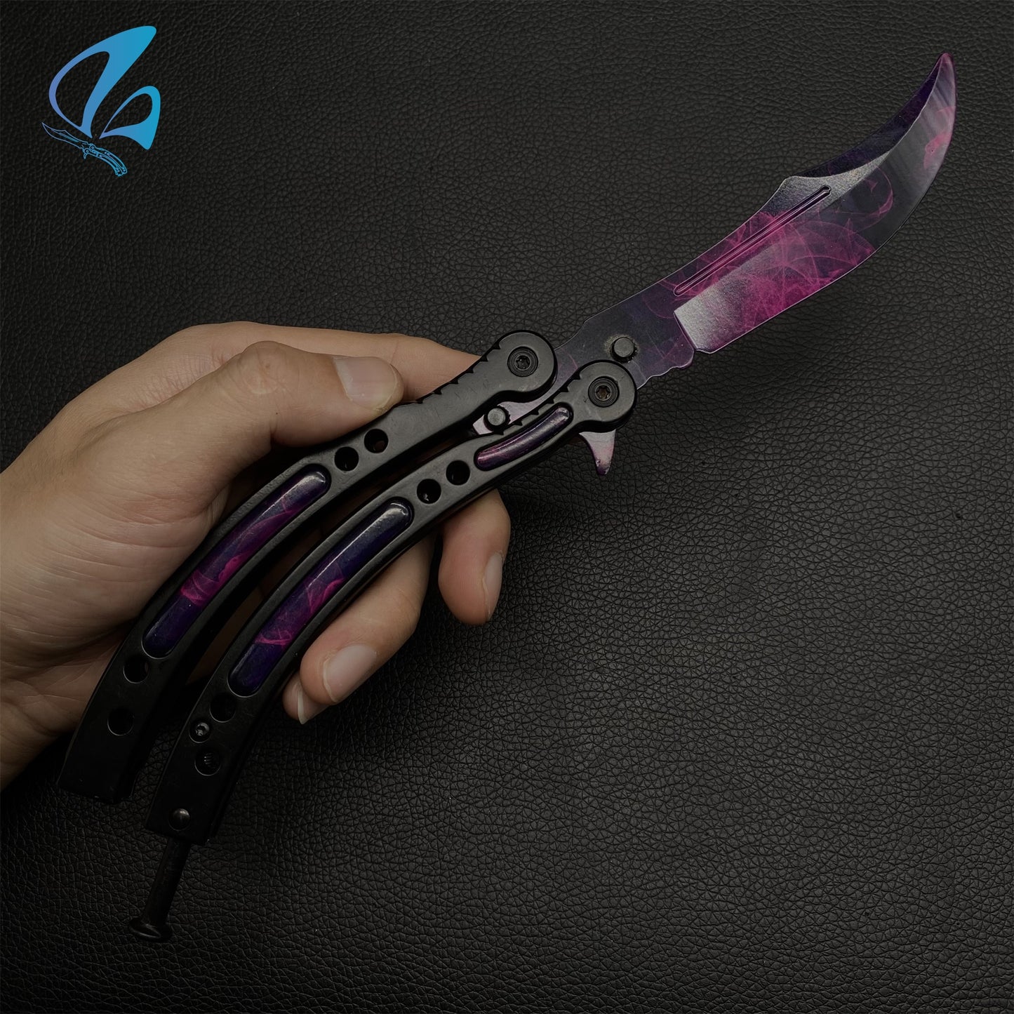 CSGO Doppler Sakura Butterfly Knife Trainer Doppler Sakura Skin Balisong Trainer