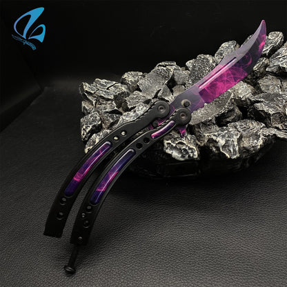 CSGO Doppler Sakura Butterfly Knife Trainer Doppler Sakura Skin Balisong Trainer