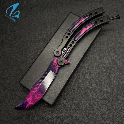 CSGO Doppler Sakura Butterfly Knife Trainer Doppler Sakura Skin Balisong Trainer