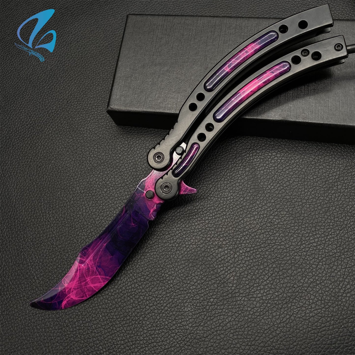 CSGO Doppler Sakura Butterfly Knife Trainer Doppler Sakura Skin Balisong Trainer