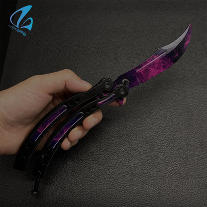 CSGO Doppler Sakura Butterfly Knife Trainer Doppler Sakura Skin Balisong Trainer