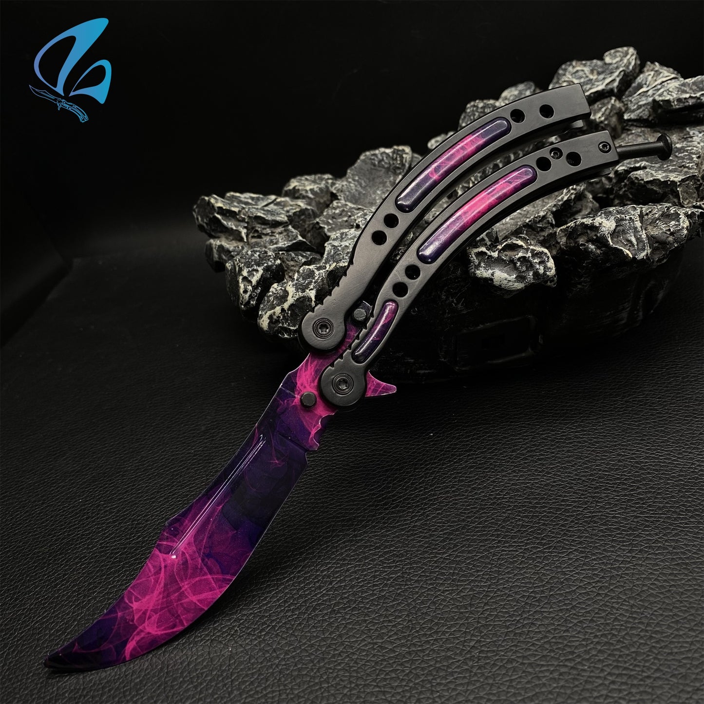 CSGO Doppler Sakura Butterfly Knife Trainer Doppler Sakura Skin Balisong Trainer