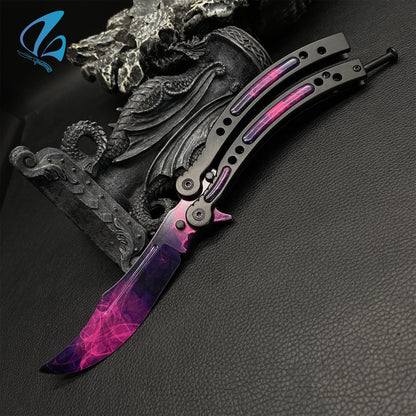 CSGO Doppler Sakura Butterfly Knife Trainer Doppler Sakura Skin Balisong Trainer