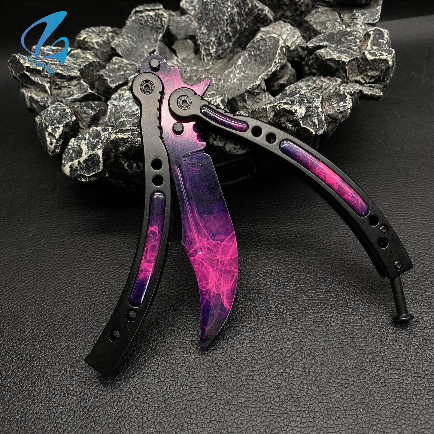 CSGO Doppler Sakura Butterfly Knife Trainer Doppler Sakura Skin Balisong Trainer