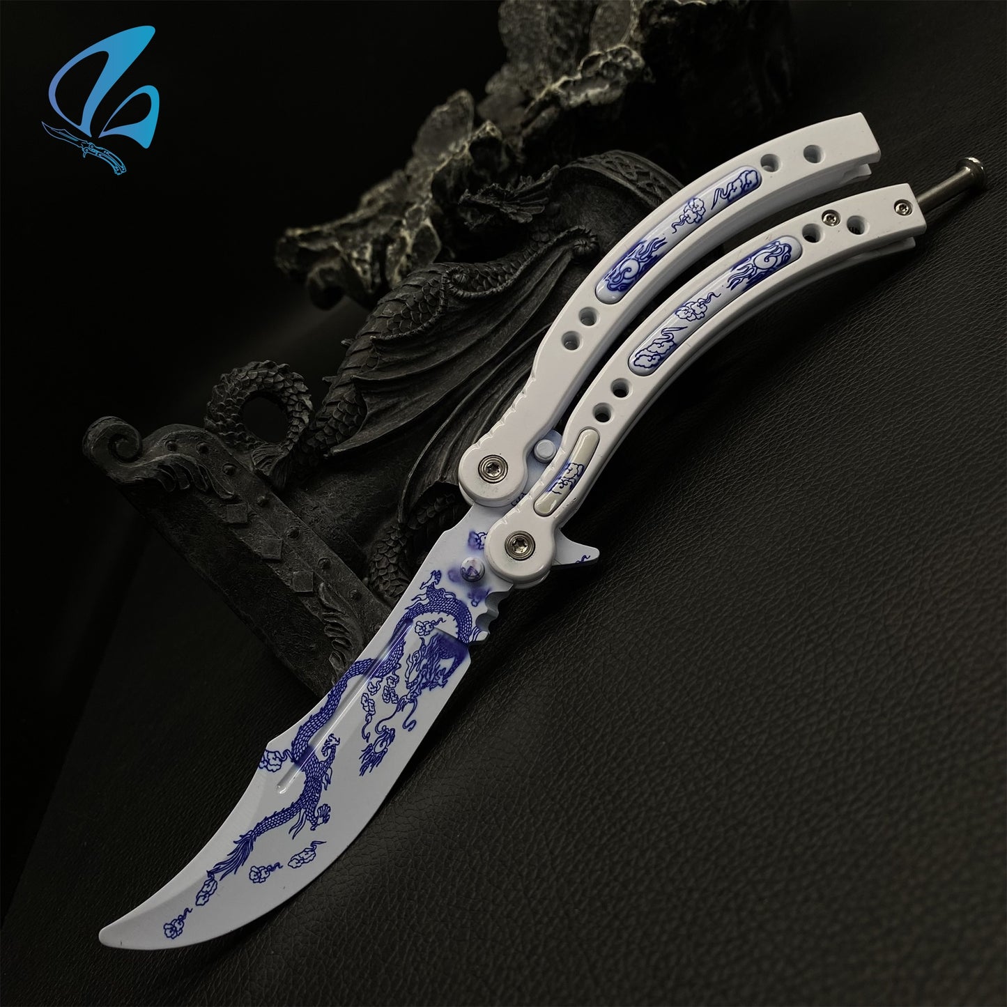 CSGO Dragon Butterfly Knife Trainer Dragon Skin Balisong Trainer