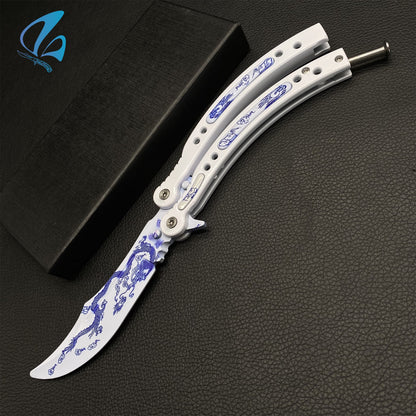 CSGO Dragon Butterfly Knife Trainer Dragon Skin Balisong Trainer