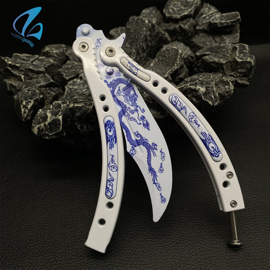 CSGO Dragon Butterfly Knife Trainer Dragon Skin Balisong Trainer