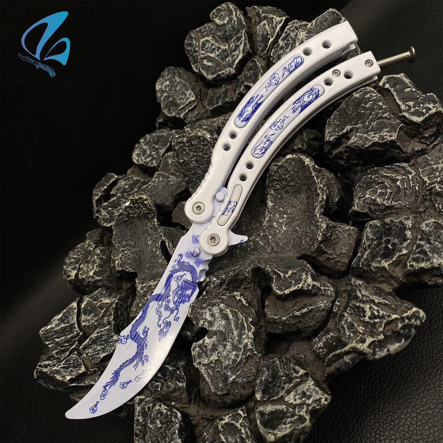 CSGO Dragon Butterfly Knife Trainer Dragon Skin Balisong Trainer