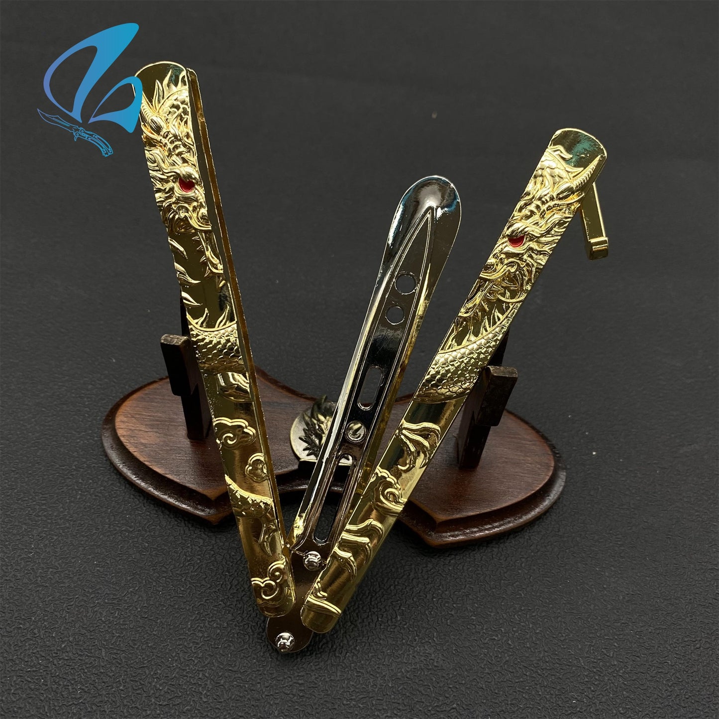 Dragon Butterfly Knife Trainer Dragon Balisong Fan Art For Display Only