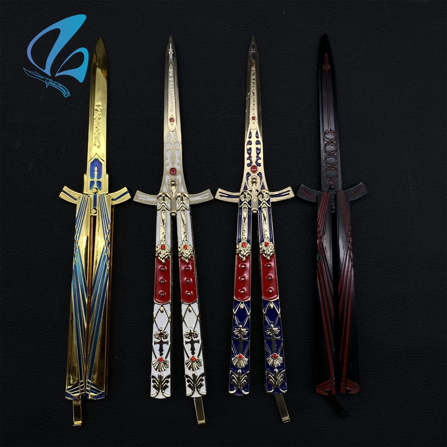 Excalibur Butterfly Knife Excalibur Balisong Fan Art For Display Only