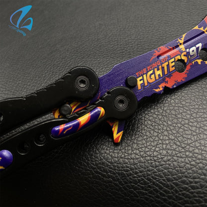 CSGO 97 Fighter Black Butterfly Knife Trainer Fighter Black Skin Balisong Trainer