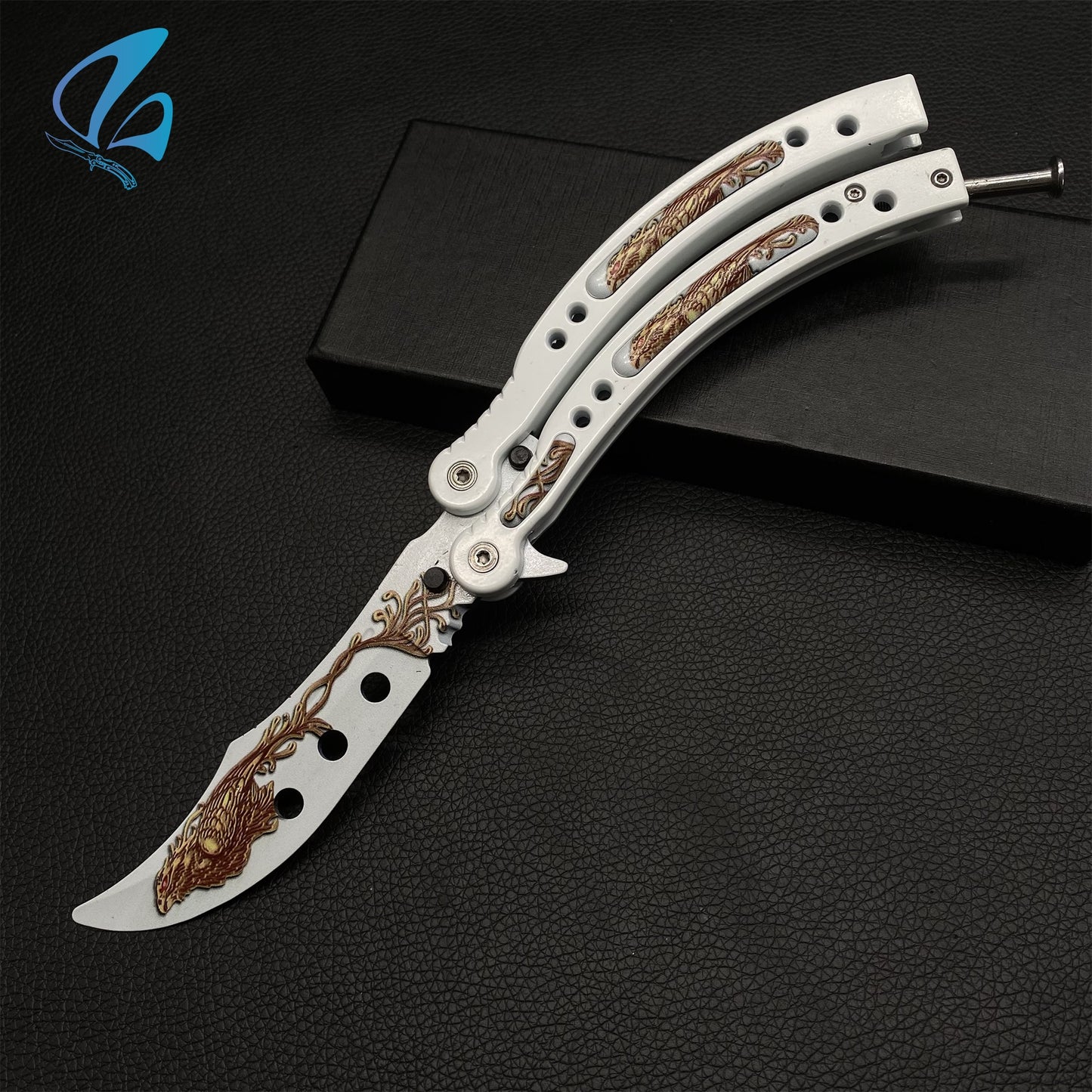 CSGO Firehawk Butterfly Knife Trainer Firehawk Skin Balisong Trainer