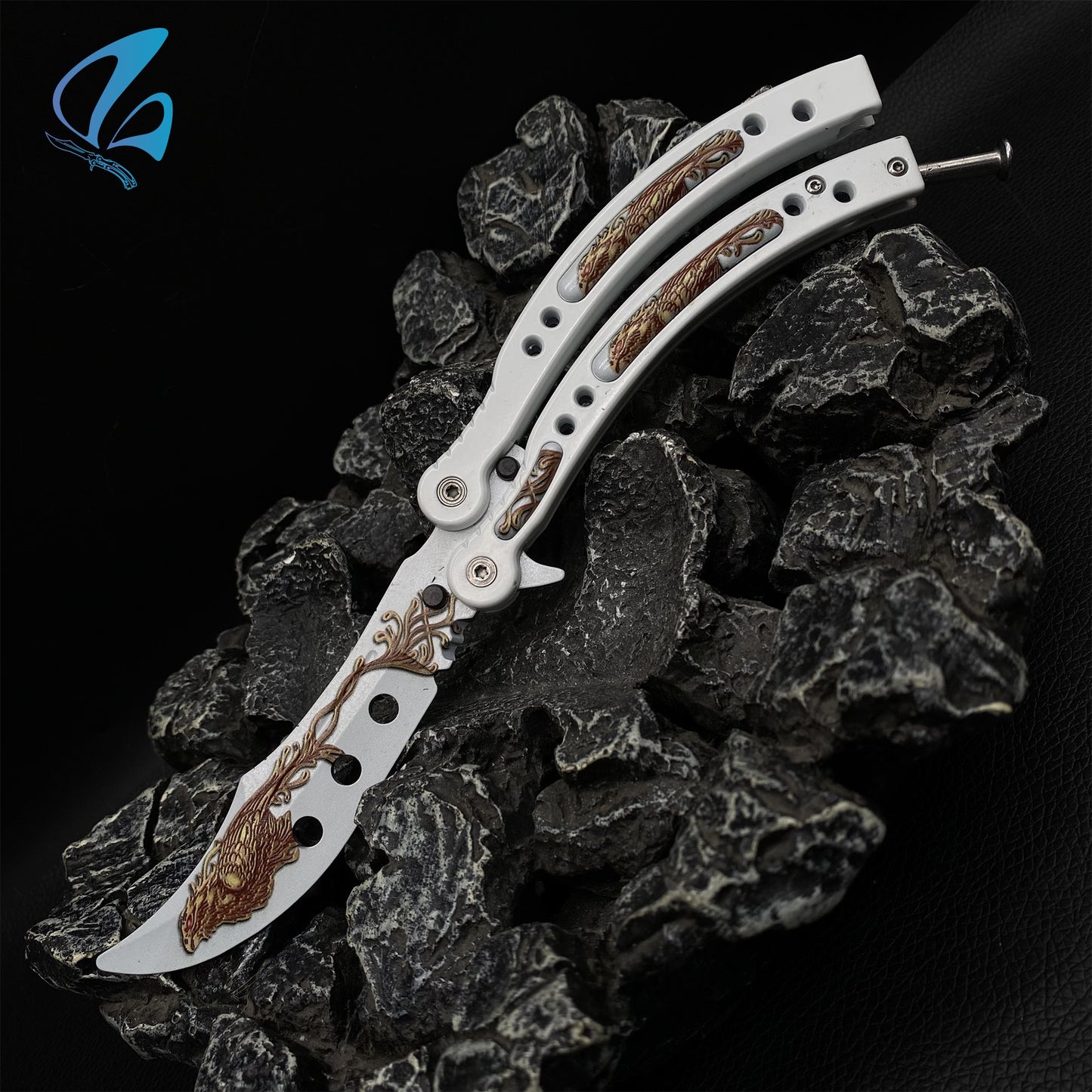 CSGO Firehawk Butterfly Knife Trainer Firehawk Skin Balisong Trainer