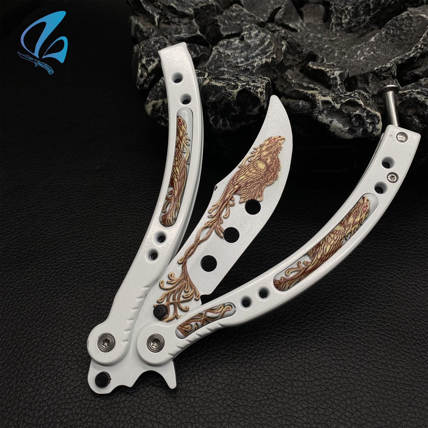 CSGO Firehawk Butterfly Knife Trainer Firehawk Skin Balisong Trainer