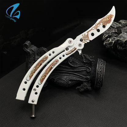 CSGO Firehawk Butterfly Knife Trainer Firehawk Skin Balisong Trainer