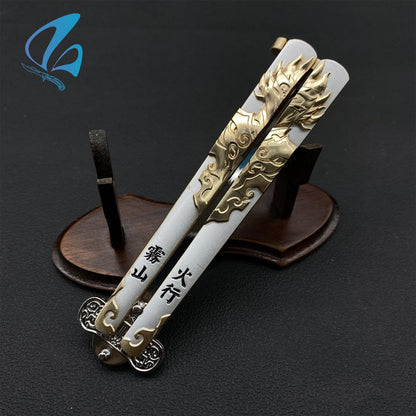 Fog Hill Butterfly Knife Fog Hill Balisong Fan Art For Display Only