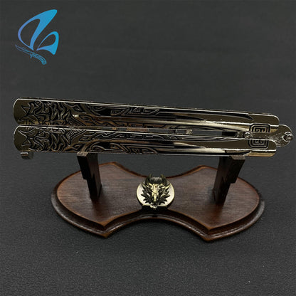 Fog Hill Butterfly Knife Fog Hill Balisong Fan Art For Display Only