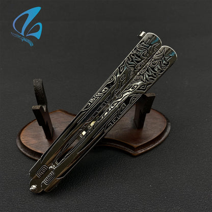 Fog Hill Butterfly Knife Fog Hill Balisong Fan Art For Display Only