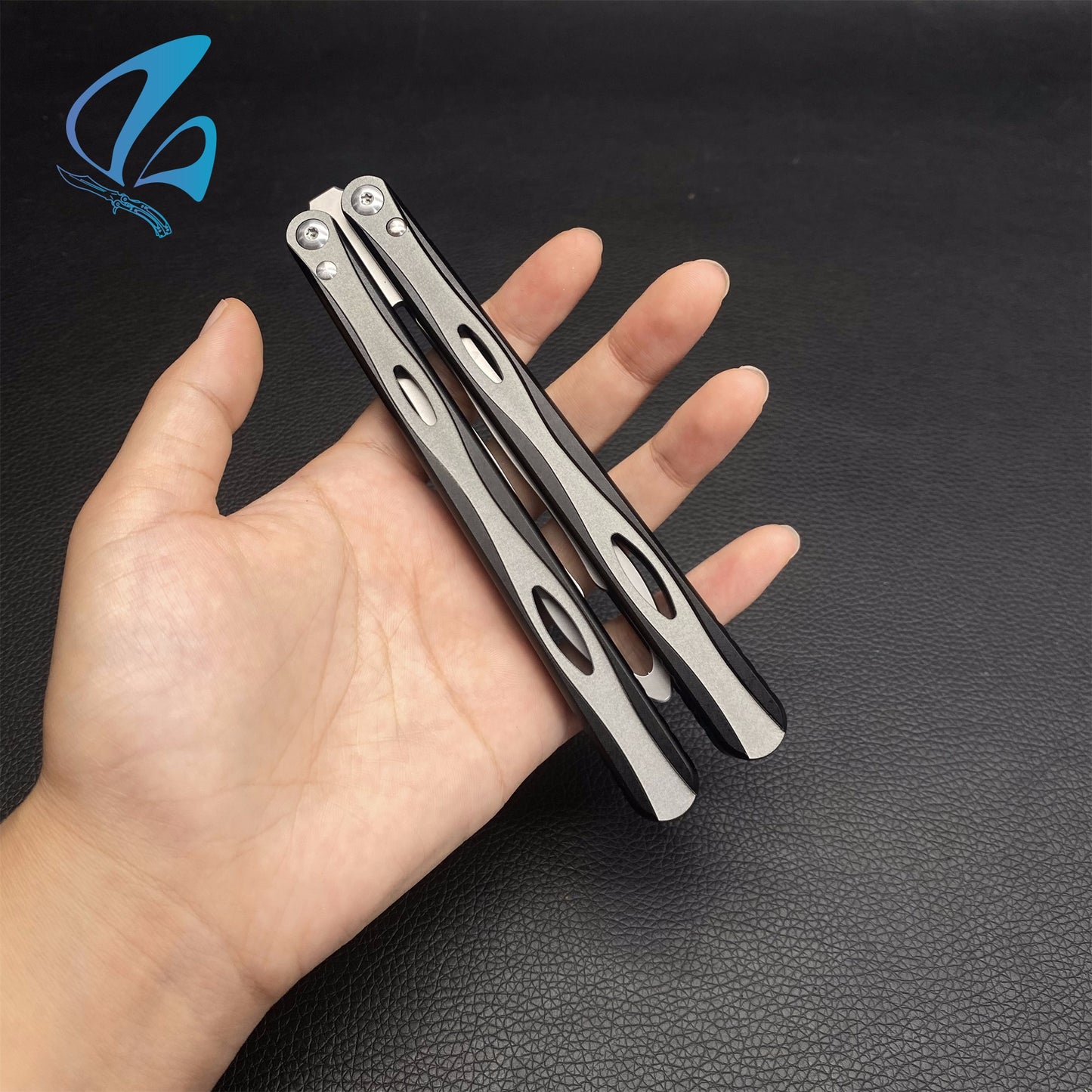 Fork Balisong Trainer CNC Aluminium Alloy Handle Fork Butterfly Knife Trainer