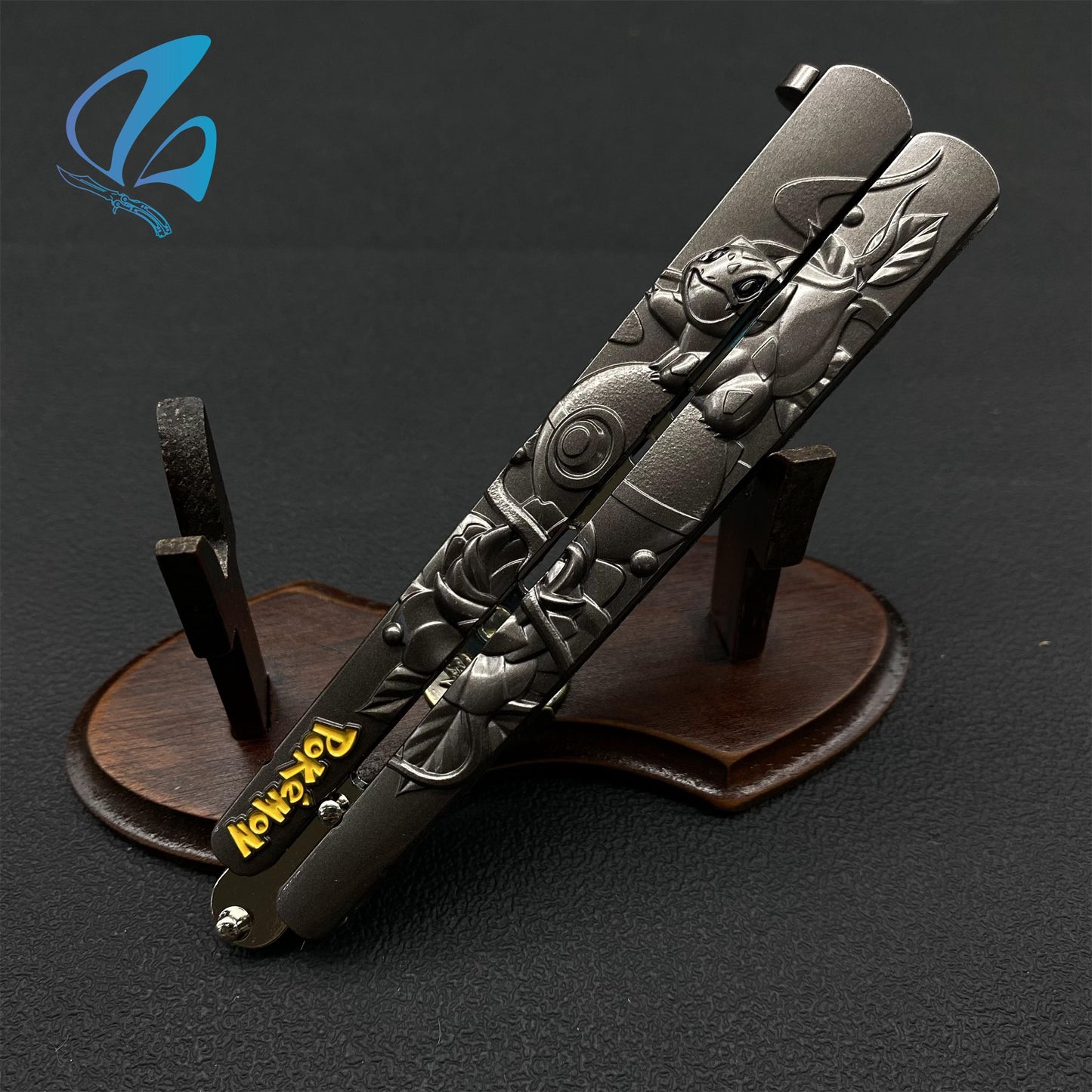 Frog Butterfly Knife Anime Frog Balisong Fan Art For Display Only