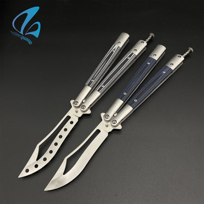 G10 Handles Stainless Steel Blade Butterfly Knife Trainer