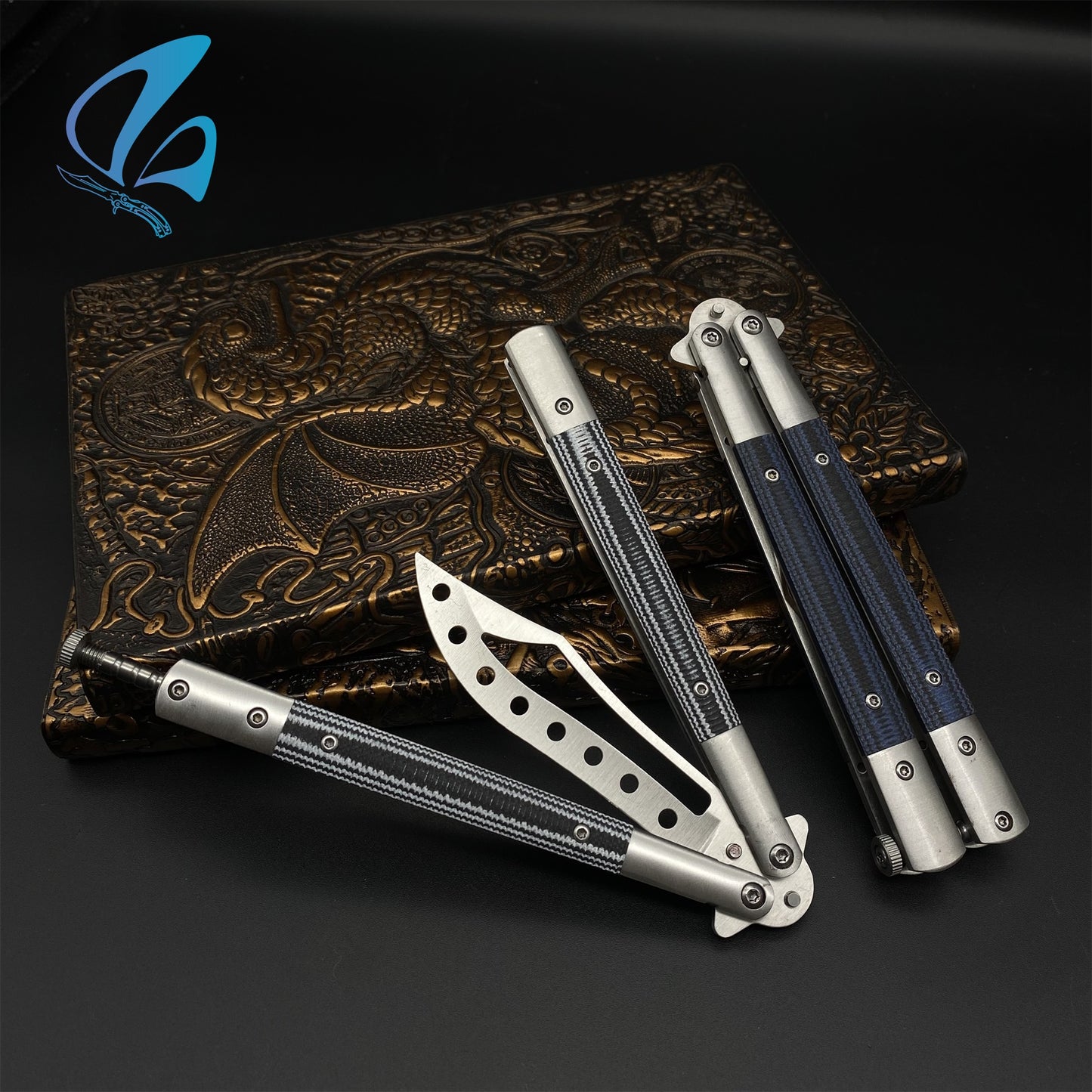 G10 Handles Stainless Steel Blade Butterfly Knife Trainer