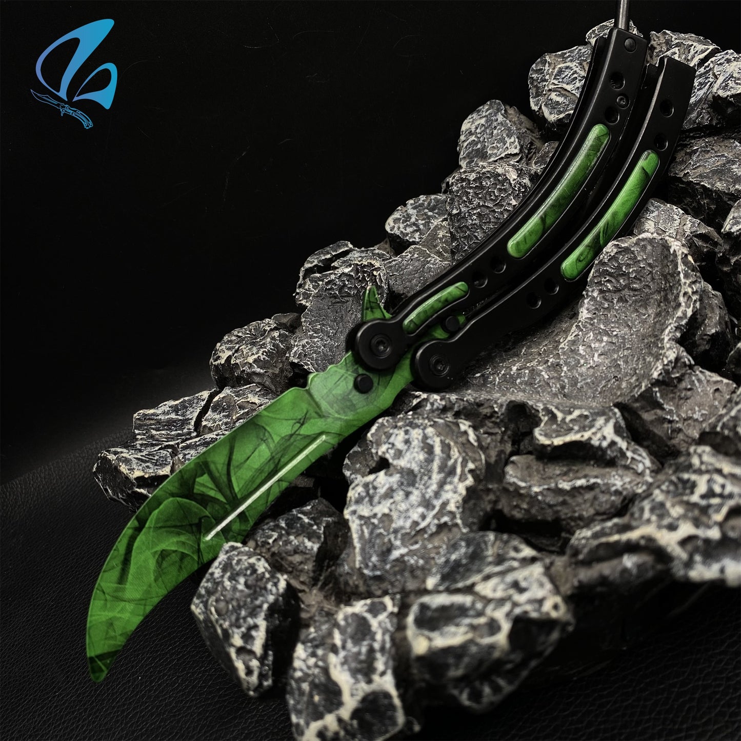 CSGO Gamma Doppler Butterfly Knife Trainer Gamma Doppler Skin Balisong Trainer