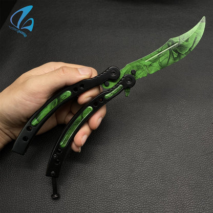 CSGO Gamma Doppler Butterfly Knife Trainer Gamma Doppler Skin Balisong Trainer