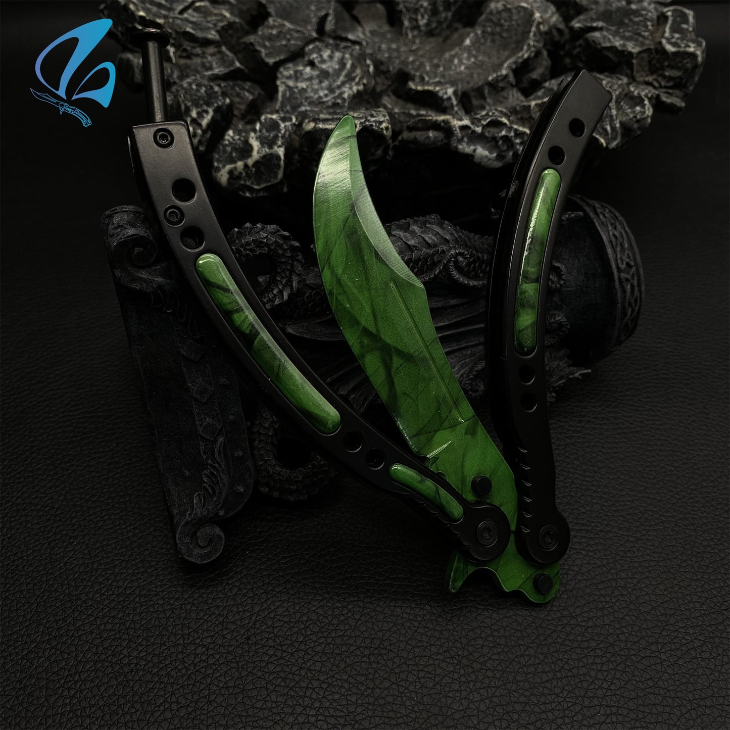 CSGO Gamma Doppler Butterfly Knife Trainer Gamma Doppler Skin Balisong Trainer