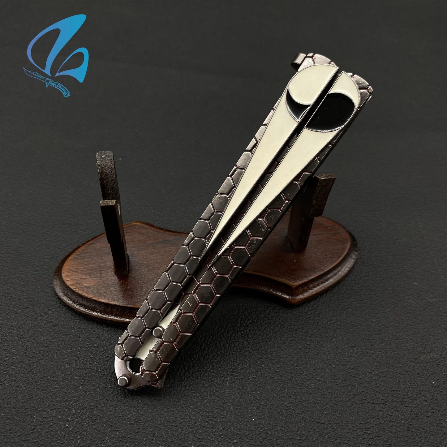 GanJiang Moye Butterfly Knife Fan Art For Display Only