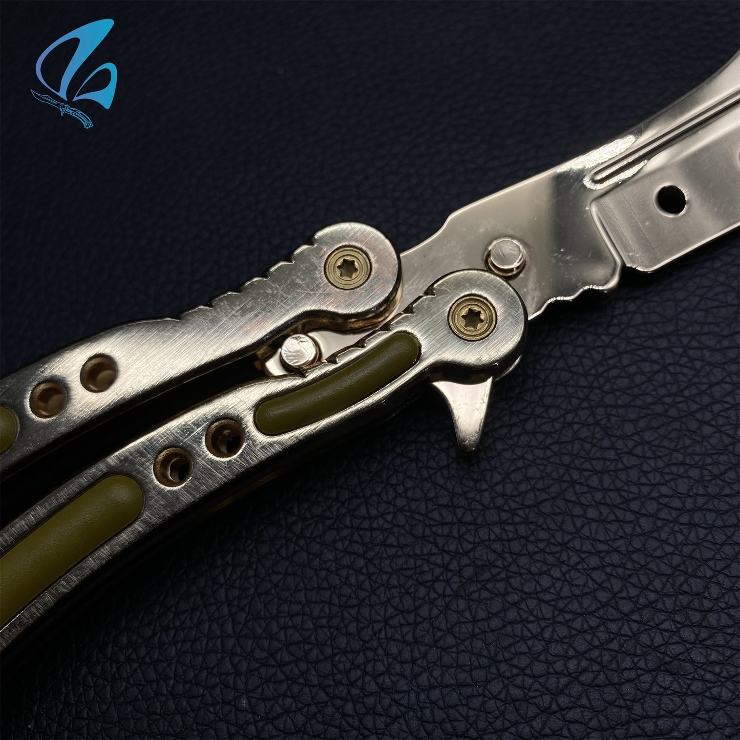 CSGO Gold Arabesque Butterfly Knife Trainer Gold Arabesque Skin Balisong Trainer