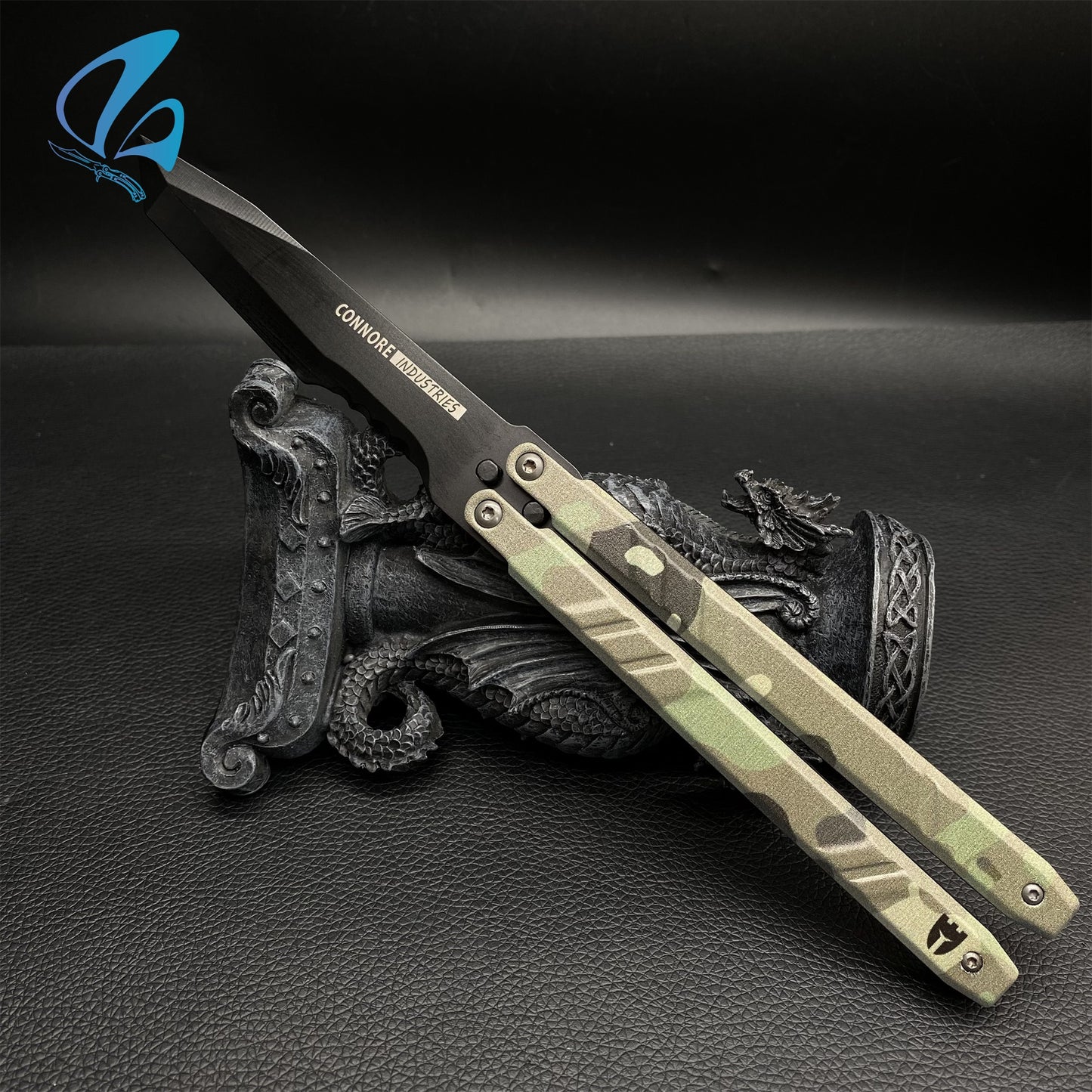 Recon Knife Butterfly Knife Trainer CNC Aluminium Handle Steel Blade Recon Balisong Trainer