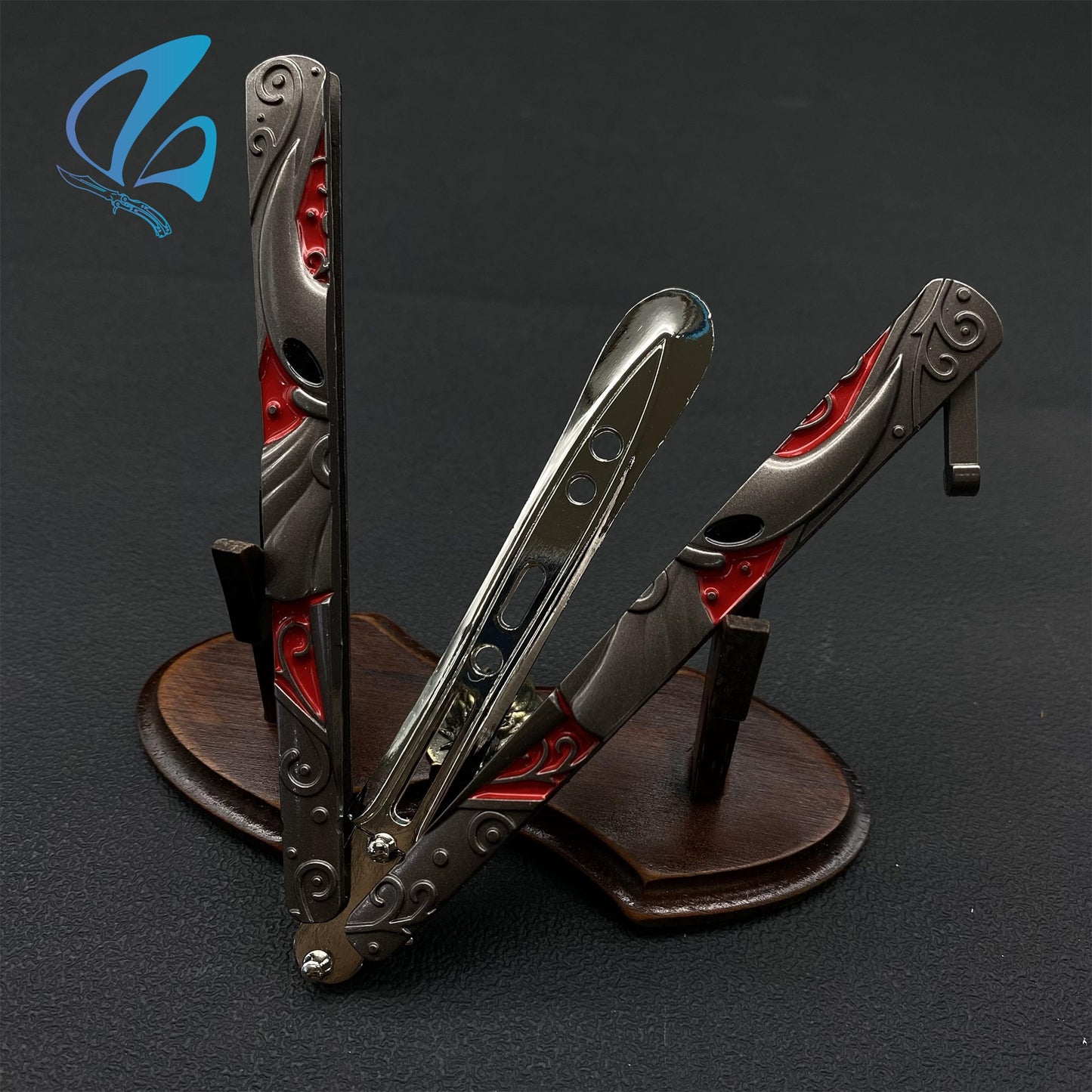 H Knight Butterfly Knife H Knight Balisong Fan Art For Display Only