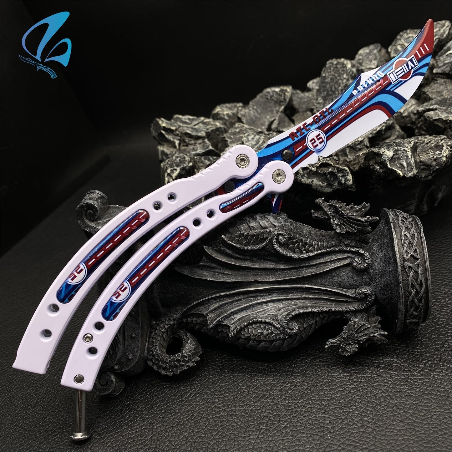 CSGO Integrale Butterfly Knife Trainer Integrale Skin Balisong Trainer