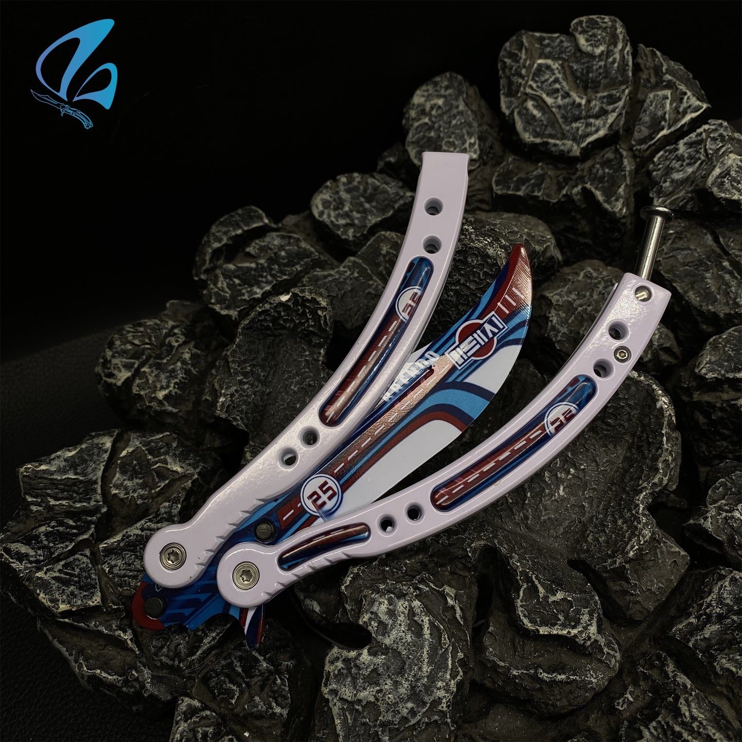 CSGO Integrale Butterfly Knife Trainer Integrale Skin Balisong Trainer