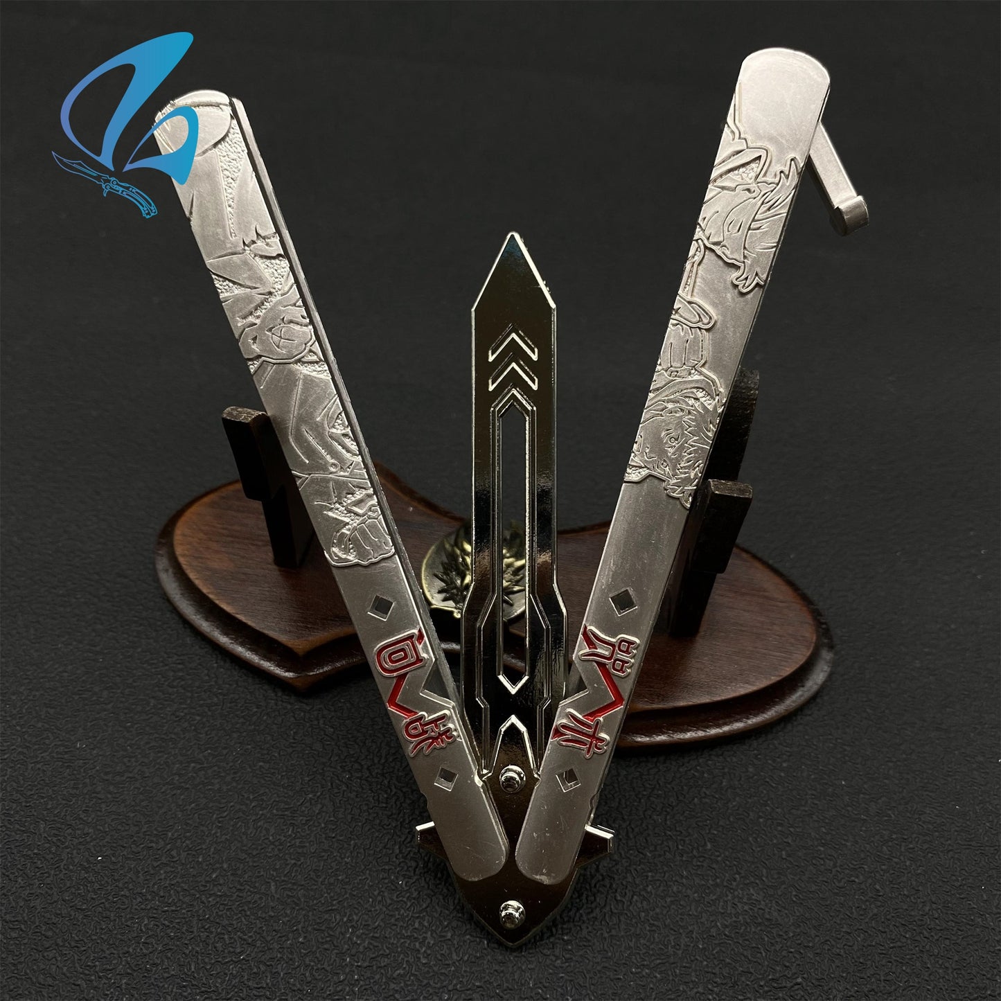 Anime Medicine Man Butterfly Knife Anime Balisong Fan Art For Display Only