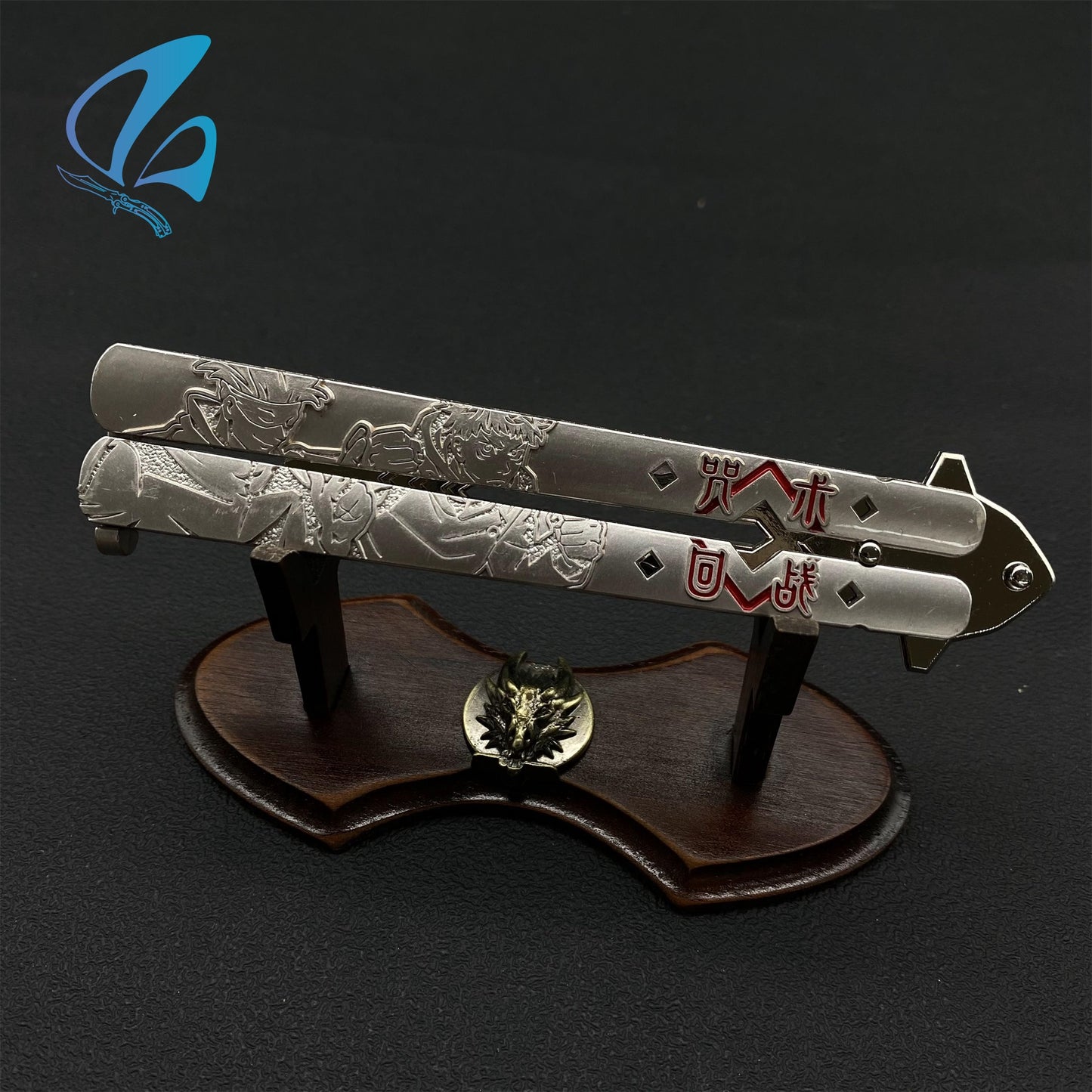 Anime Medicine Man Butterfly Knife Anime Balisong Fan Art For Display Only