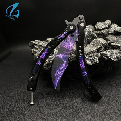 CSGO Lightning Strike Butterfly Knife Trainer Lightning Strike Skin Balisong Trainer