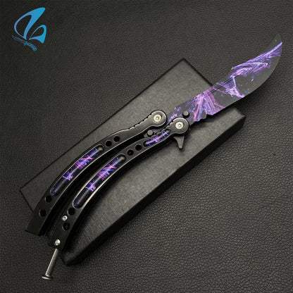 CSGO Lightning Strike Butterfly Knife Trainer Lightning Strike Skin Balisong Trainer