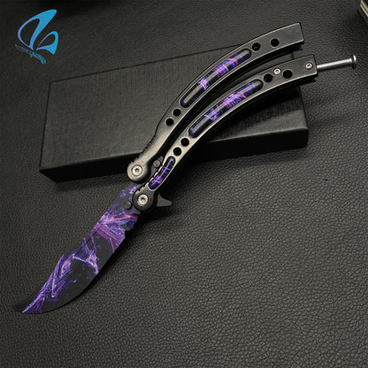 CSGO Lightning Strike Butterfly Knife Trainer Lightning Strike Skin Balisong Trainer