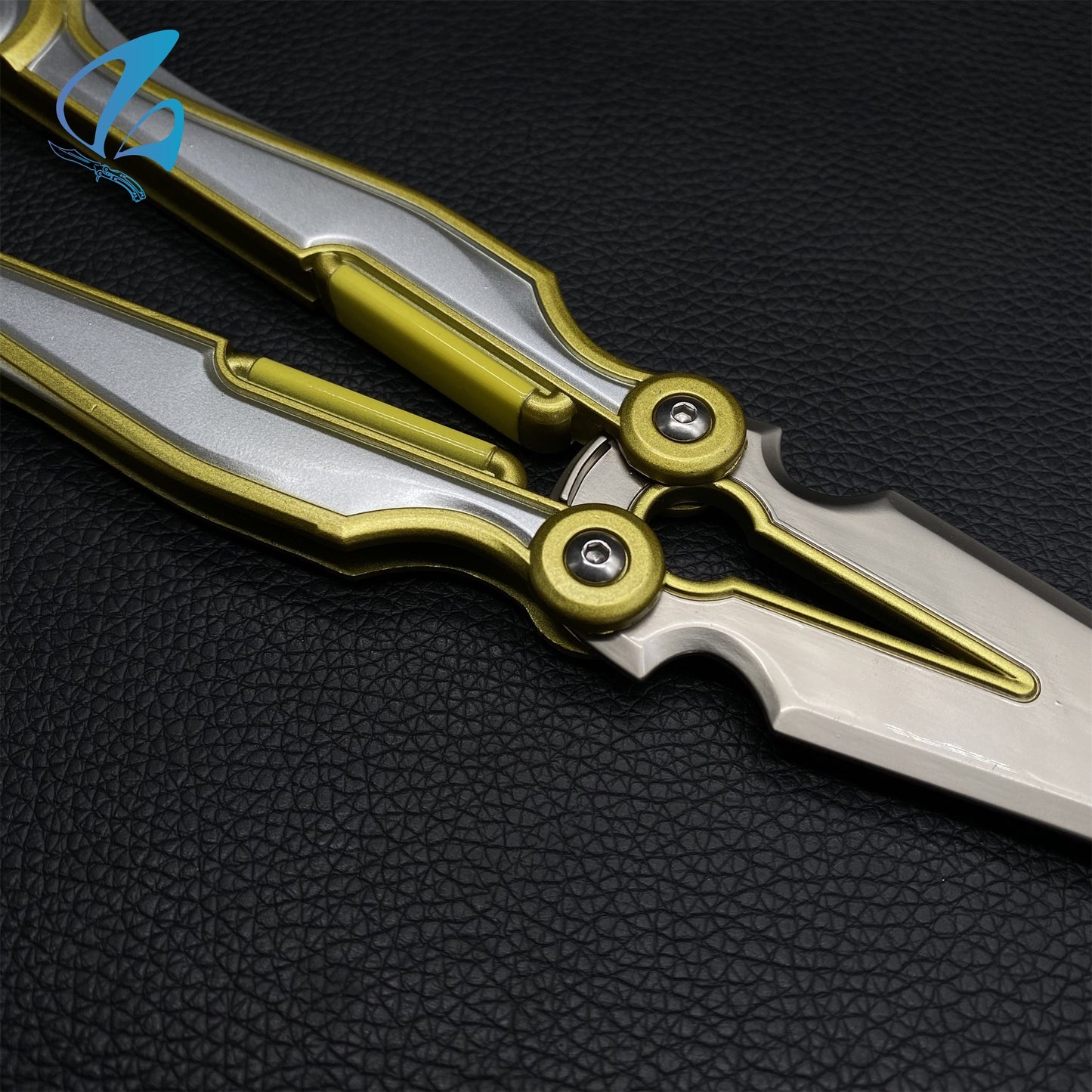 Magepunk Balisong Magepunk Butterfly Knife Trainer Collective Steampunk Style Magepunk Knife Prop