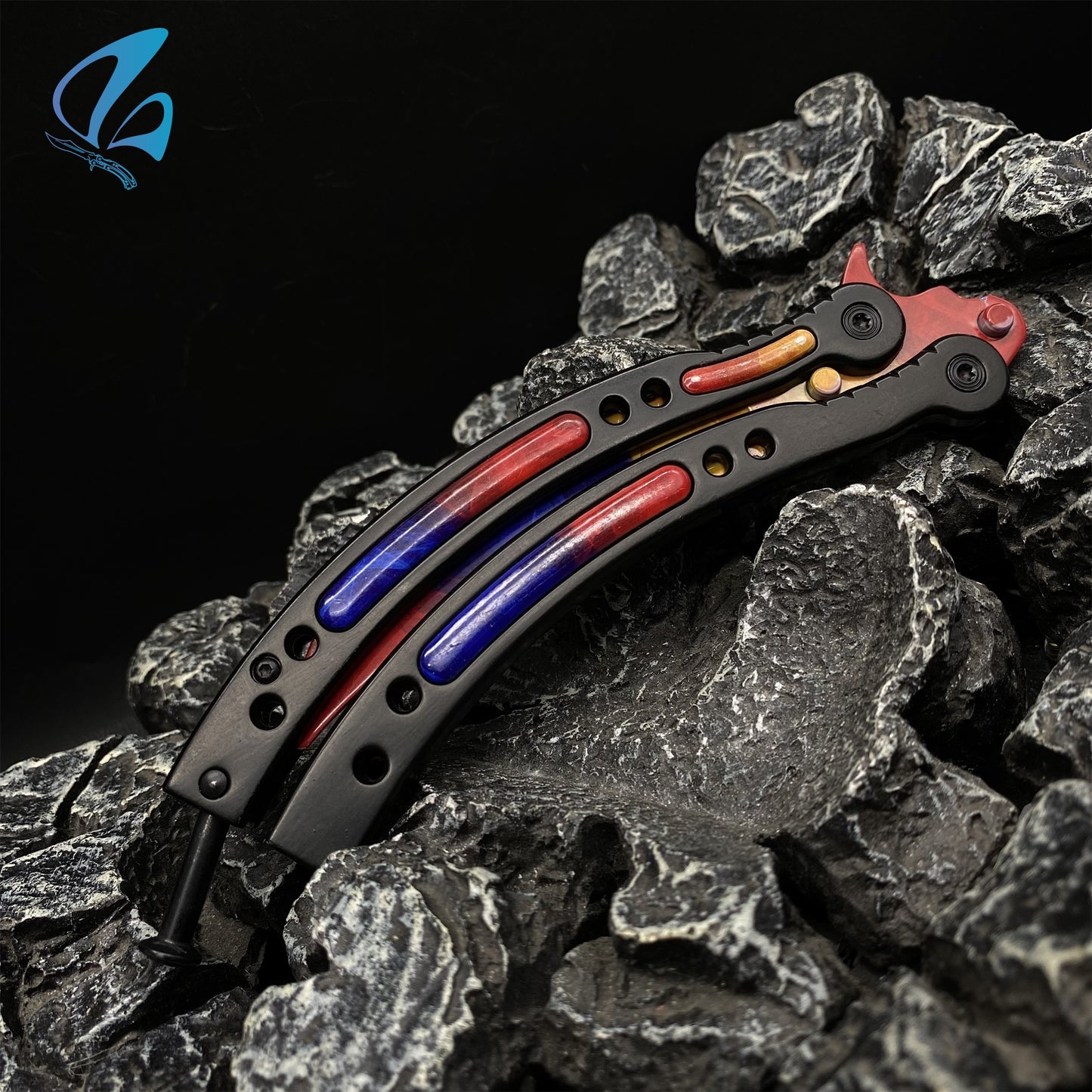 CSGO Marble Fade Butterfly Knife Trainer Marble Fade Skin Balisong Trainer