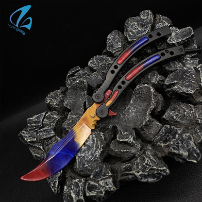 CSGO Marble Fade Butterfly Knife Trainer Marble Fade Skin Balisong Trainer