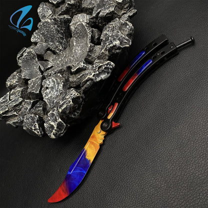 CSGO Marble Fade Butterfly Knife Trainer Marble Fade Skin Balisong Trainer