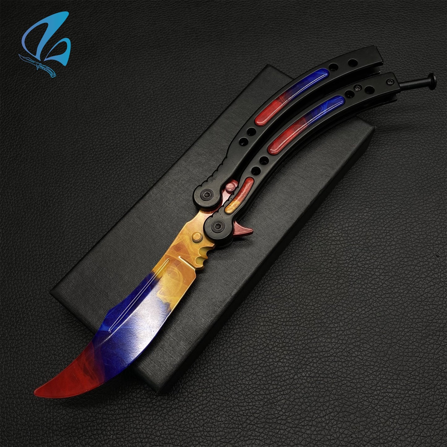 CSGO Marble Fade Butterfly Knife Trainer Marble Fade Skin Balisong Trainer