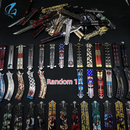 Mystery Fan Art Butterfly Knife Random 1 PC