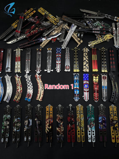 Mystery Fan Art Butterfly Knife Random 1 PC