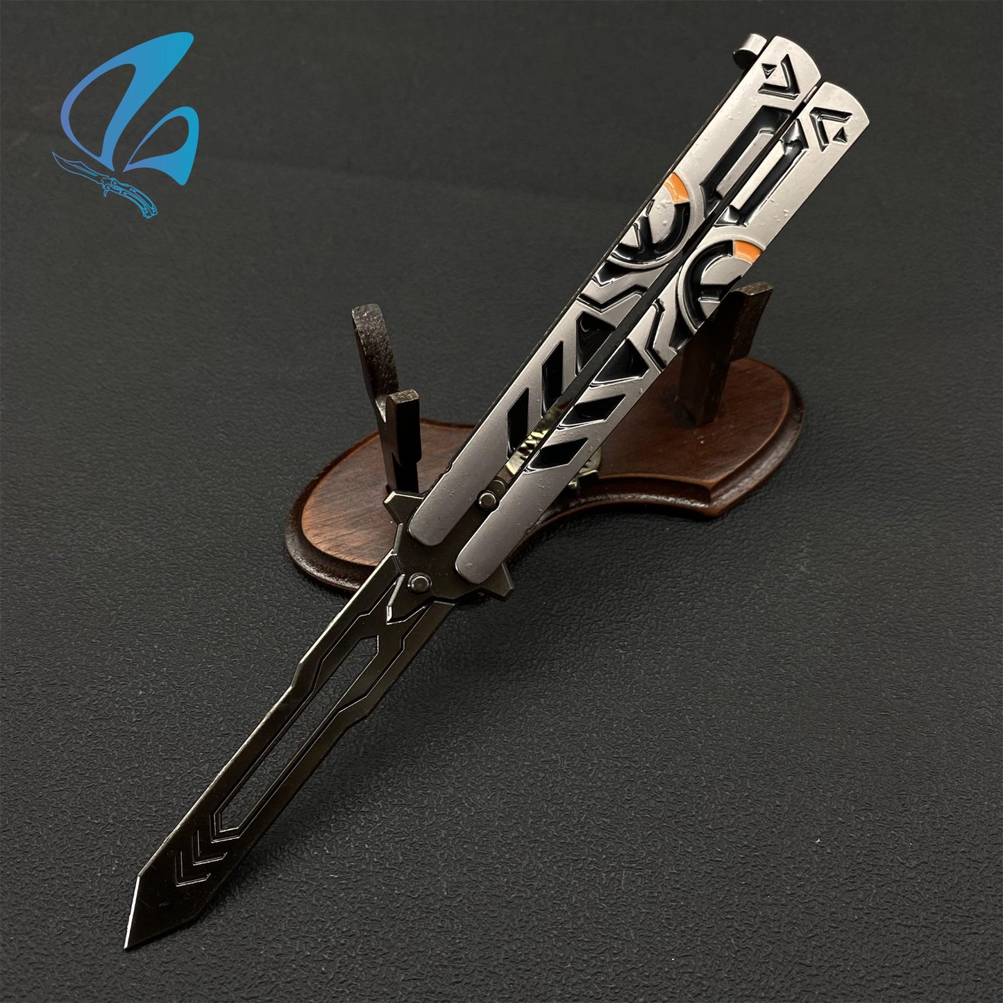 OW Butterfly Knife Game OW Balisong Fan Art For Display Only